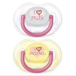 Avent Μοντέρνα Πιπίλα Σιλικόνης 0-6m Μηνών 2 Τεμάχια για Κορίτσι SCF172/52