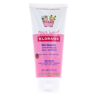 Petit Junior Gel Douche Corps & Cheveux Parfum Framboise 200ml - Klorane