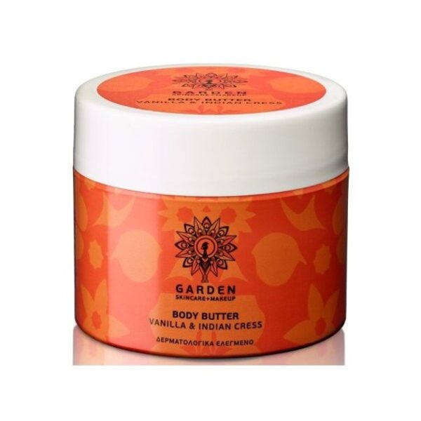 Garden of Panthenols Body Butter Vanilla & Indian Cress Θρεπτικό και Ενυδατικό Βούτυρο Σώματος με Ινδοκάρδαμο 200ml