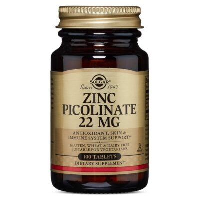 Solgar Zinc Picolinate 22mg 100 tabs