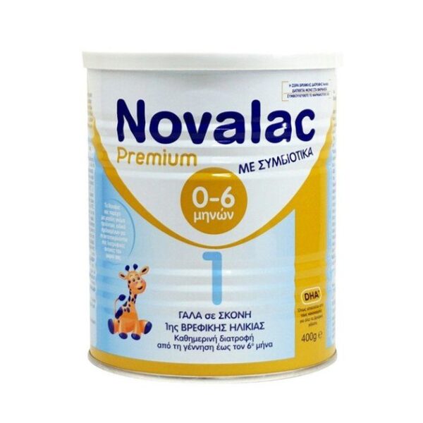 Novalac Premium 1 Γάλα 1ης Βρεφικής Ηλικίας Από Τη Γέννηση Έως Τον 6ο Μήνα 400gr