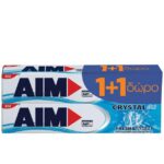 Aim Οδοντόκρεμα Aim Crystal Gel 75ml 1+1 Δώρο