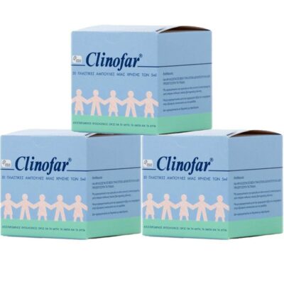 Clinofar Πακέτο Προσφοράς Αποστειρωμένος Φυσιολογικός Ορός σε Αμπούλες 3x(30x5ml)