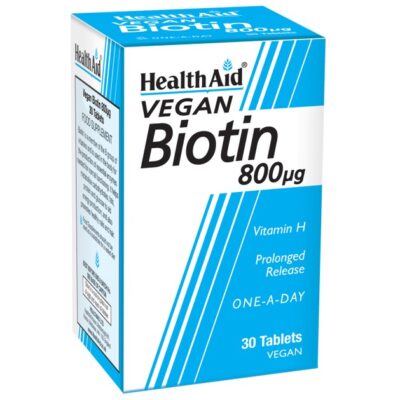 Health Aid Biotin (vitamin H) 800μg 30tabs