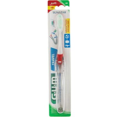 Gum Travel Soft Antibacterial Σπαστή Οδοντόβουρτσα Ταξιδίου (158)