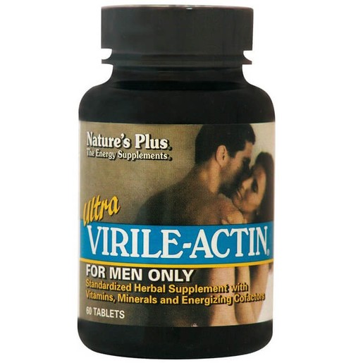 Nature's Plus Ultra Virile-Actin Συμπλήρωμα Διατροφής για Τόνωση του Ανδρικού Οργανισμού & Ενίσχυση της Ερωτικής Διάθεσης 60Tabs