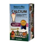 Nature’s Plus Animal Parade Calcium Παιδικό Συμπλήρωμα Διατροφής με Ασβέστιο 90 μασώμενες ταμπλέτες.
