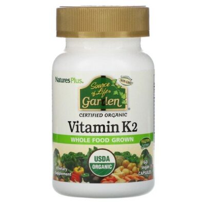Nature's Plus Source of Life Garden Vitamin K2 120mcg Συμπλήρωμα Διατροφής με Βιταμίνη K2 60 Vcaps