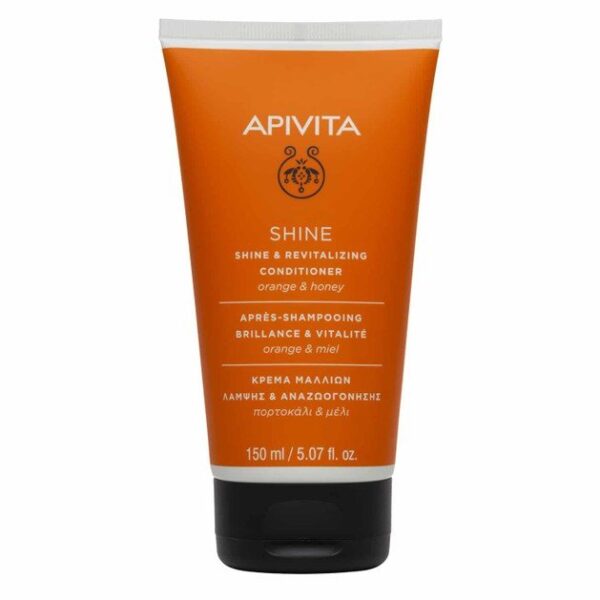 Apivita Shine & Revitalizing Conditioner For All Hair Types With Orange & Honey 150ml