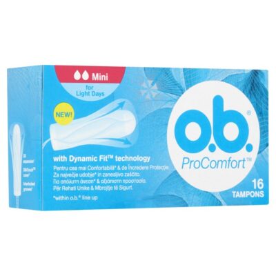 O.b. ProComfort Mini Ταμπόν για τη Πρώτη Φορά και Ημέρες με Πολύ Μικρή Ροή 16 Τεμάχια