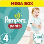 Pampers Pants Mega Box Νο4 (8-14kg) 104 πάνες