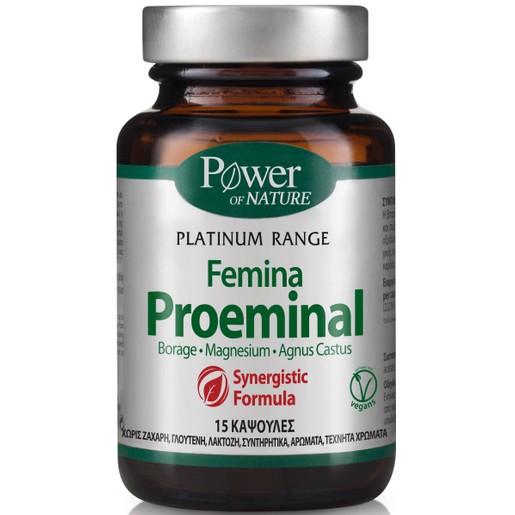 Power Health Platinum Femina Proeminal Συμπλήρωμα Διατροφής για τη Φυσιολογική Λειτουργία του Νευρικού Συστήματος 15 Caps