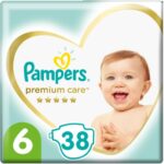 Pampers Premium Care No6 (13+kg) Πάνες 38 τεμάχια