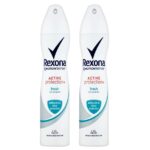 Rexona Πακέτο Προσφοράς Deodorant Spray Active Protection Fresh 48h Αποσμητικό Spray για Αίσθηση Φρεσκάδας που Διαρκεί 2x150ml
