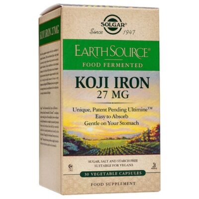 Solgar Earth Source Koji Iron 27mg 30Vegcaps