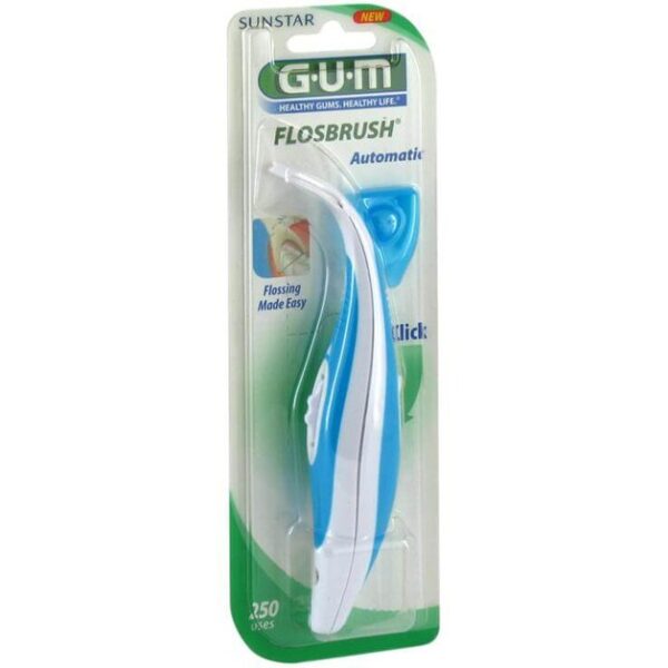 Gum Flosbrush Automatic Κερωμένο Οδοντικό Νήμα 250 Χρήσεις (847)