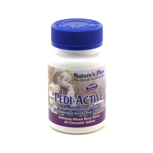 Nature's Plus Pedi-Active Συμπλήρωμα Διατροφής για την Αντιμετώπισης της Αδυναμία Συγκέντρωσης στα Παιδία 60 Μασώμενα Δισκία.