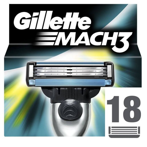 Gillette Πακέτο Προσφοράς Mach3 Ανταλλακτικά 18 Τεμάχια