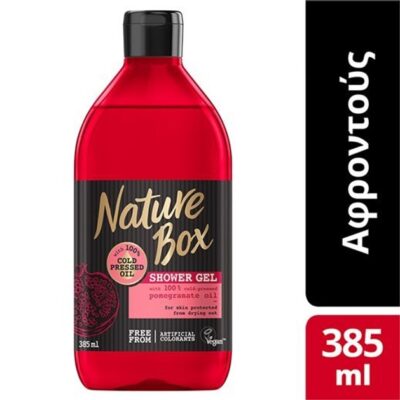 Nature Box Shower Gel Pomegranate Αφροντούς με Ρόδι 385ml