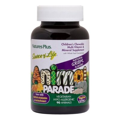 Natures Plus Animal Parade Grape το Πληρέστερο Συμπλήρωμα για Παιδιά 90tabs