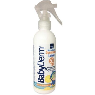 Intermed Babyderm Sunscreen Lotion Face & Body Παιδικό Αντηλιακό Γαλάκτωμα για Πρόσωπο & Σώμα για Βρέφη Spf50