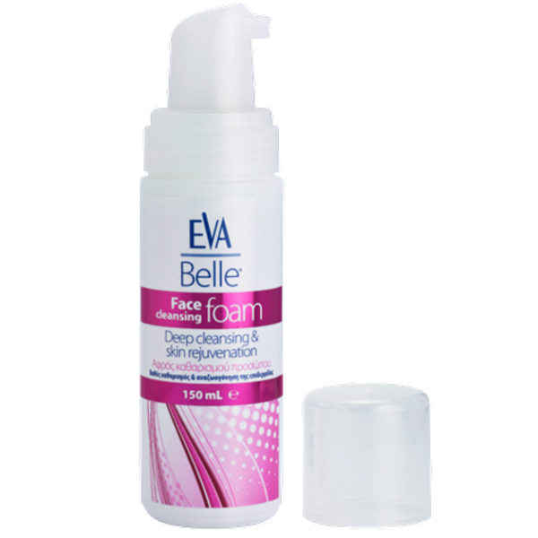 Eva Belle Face Cleansing Foam Αφρός Προσώπου για Βαθύ Καθαρισμό & Αναζωογόνηση της Επιδερμίδας 150ml