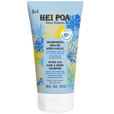 Hei Poa Soins Solaires After Sun Hair & Body Shampoo with Tahiti Monoi Oil & Organic Aloe Vera 150ml