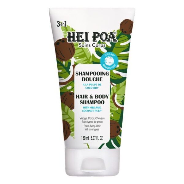Hei Poa Soins Corps Hair & Body Shampoo with Organic Coconut Pulp 150ml
