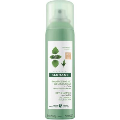 Klorane Shampooing Sec a L Ortie Brown to Dark Hair Ξηρό Shampoo με Γαλάκτωμα Τσουκνίδας & Φυσικό Χρώμα