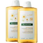Klorane Πακέτο Προσφοράς Blond Highlights Shampoo with Chamomile Σαμπουάν με Εκχύλισμα Χαμομηλιού για Ξανθές Ανταύγειες 2x400ml