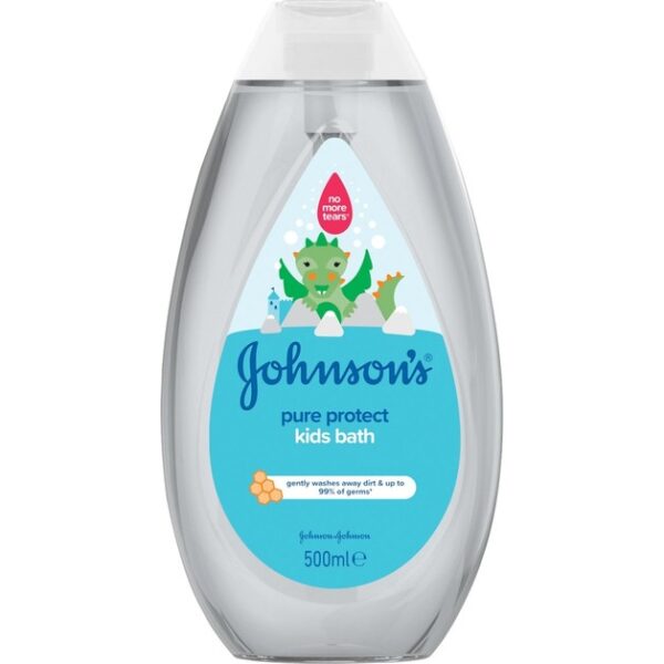 Johnson's Kids Bath Pure Protect Αφήνει την Επιδερμίδα Καθαρή και με Υγιή Όψη 500ml