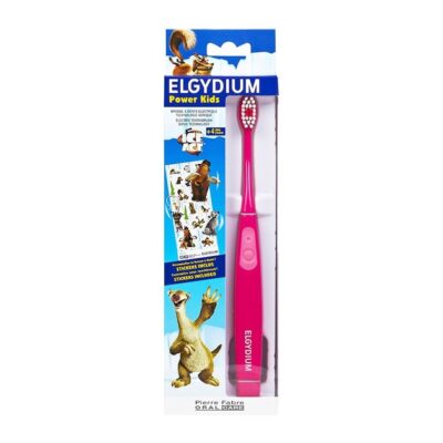 Elgydium Power Kids Ice Age Ηλεκτρική Οδοντόβουρτσα για Παιδιά από 4 Ετών Χρώμα Ροζ