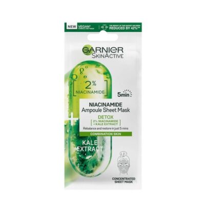 Garnier SkinActive Niacinamide Ampoules Detox Sheet Mask