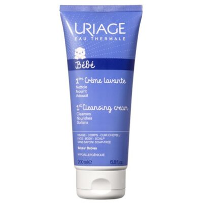 Uriage Eau Thermale Bebe 1st Cleansing Cream Βάση Καθαρισμού Χωρίς Σαπούνι με Φυσιολογικό pH 200ml
