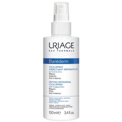 Uriage Eau Thermale Bariederm Drying Repairing Cica Spray Ιδανικό για τις Αποδυναμωμένες Περιοχές με Υγρασία 100ml