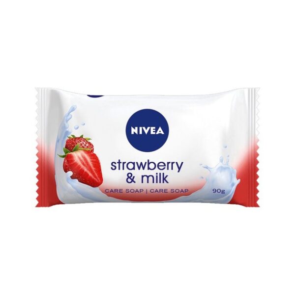 Nivea Cream Strawberry & Milk Soap Bar 90gr