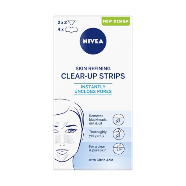 Nivea Clear Up Strips Instant Unclogs Pores 6 Τεμάχια