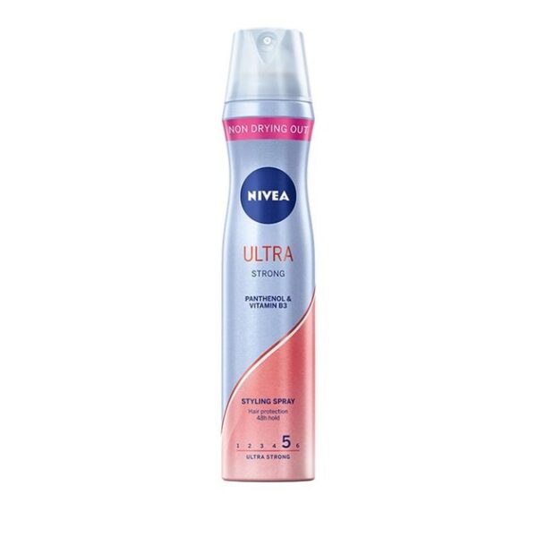 Nivea Styling Spray 24h Ultra Strong Hold & Hair Protection Factor 250ml