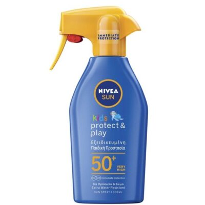 Nivea Sun Kids Protect & Play Spf50+ Trigger Spray Lotion Developed For Children's Skin 300ml