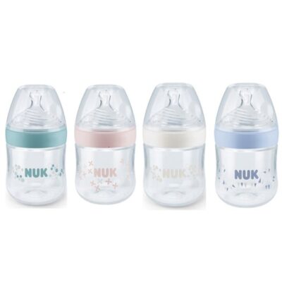 Nuk Nature Sense Πλαστικό Μπιμπερό με Θηλή Σιλικόνης Μεγέθους 1 (0-6 Μηνών) Small Οπή 150ml