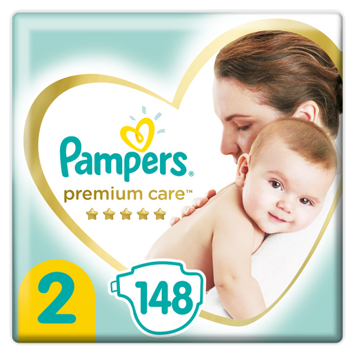 Pampers Premium Care Πάνες No 2 (4-8kg) 148 πάνες