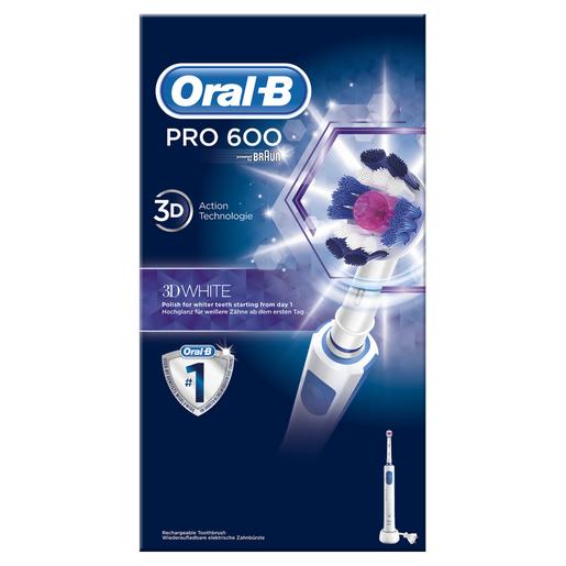 Oral-B Pro 600 3D White & Clean Ηλεκτρική Οδοντόβουρτσα