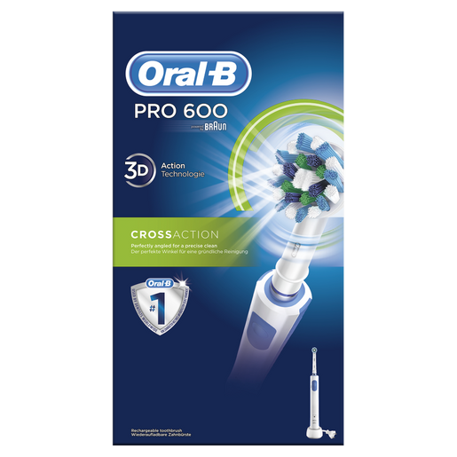 Oral-B Pro 600 Cross Action 3D Technologie Ηλεκτρική Οδοντόβουρτσα