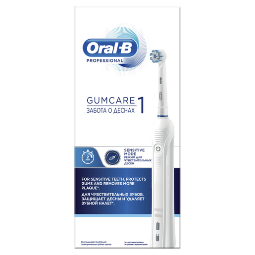 Oral-B Professional GumCare 1 Ηλεκτρική Οδοντόβουρτσα για Απαλό Καθαρισμό & Προστασία των Ούλων 1 Τεμάχιο