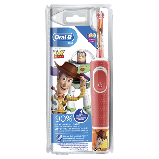 Oral-B Kids Toy Story Επαναφορτιζόμενη Ηλεκτρική Οδοντόβουρτσα με Πολύ Μαλακές Ίνες για Παιδιά από 3 Χρονών 1 Τεμάχιο