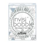 Invisibobble Slim Marblelous Shiny Grey Λαστιχάκι Μαλλιών 3 Τεμάχια