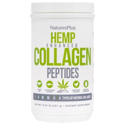 Nature's Plus Hemp Enhanced Collagen Peptides 231gr