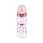 Nuk First Choice Plus Πλαστικό Μπιμπερό με Θηλή Καουτσούκ Μεγέθους 1 (0-6 Μηνών) Medium 300ml