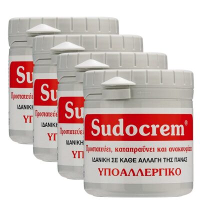 Sudocrem Ιδανική σε Κάθε Αλλαγή Πάνας για Αντιμετώπιση Ερεθισμών 4x125gr
