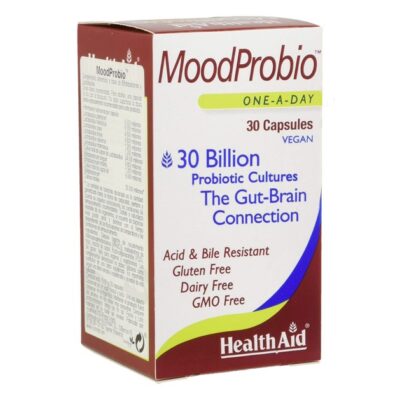 Health Aid MoodProbio Συμπλήρωμα Διατροφής Προβιοτικών Στελεχών για την Διατήρηση της Φυσιολογικής Εντερικής Χλωρίδας 30 vegcaps